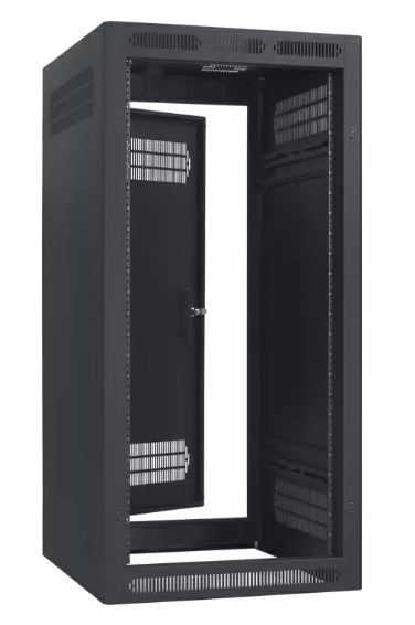 Rack AV enfermé Lowell Ler-2427 avec porte arrière - 24u x 27 "D