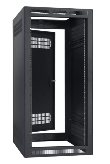 Rack AV fermé Lowell Ler-2432 avec porte arrière - 24u x 32 "D