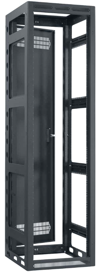 Lowell LGR-4427 Gangable AV Rack with Rear Door - 44U x 27"D