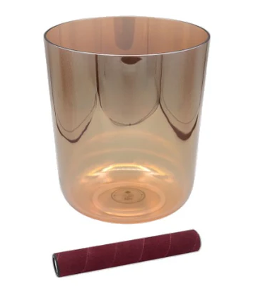 Sela INFINITY Crystal Singing Bowl (Peach) - 6.5"