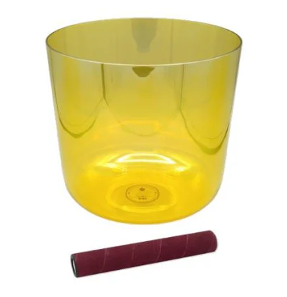 Sela INFINITY Crystal Singing Bowl (Yellow) - 8"