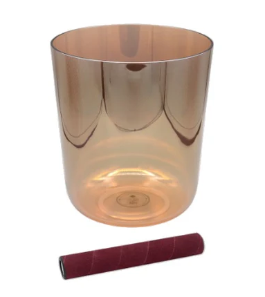 Sela INFINITY Crystal Singing Bowl (Peach) - 6.5"