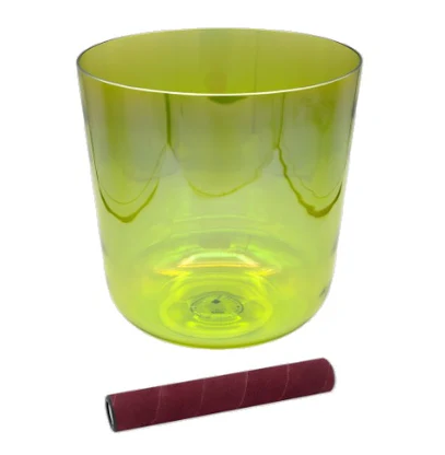 Sela INFINITY Crystal Singing Bowl (Yellow Green) - 7.25"