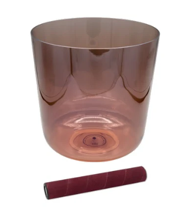 Sela INFINITY Crystal Singing Bowl (Light Orange) - 7.5"