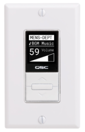 Q-SYS MP MFC WH Wall Mount Controller (White)