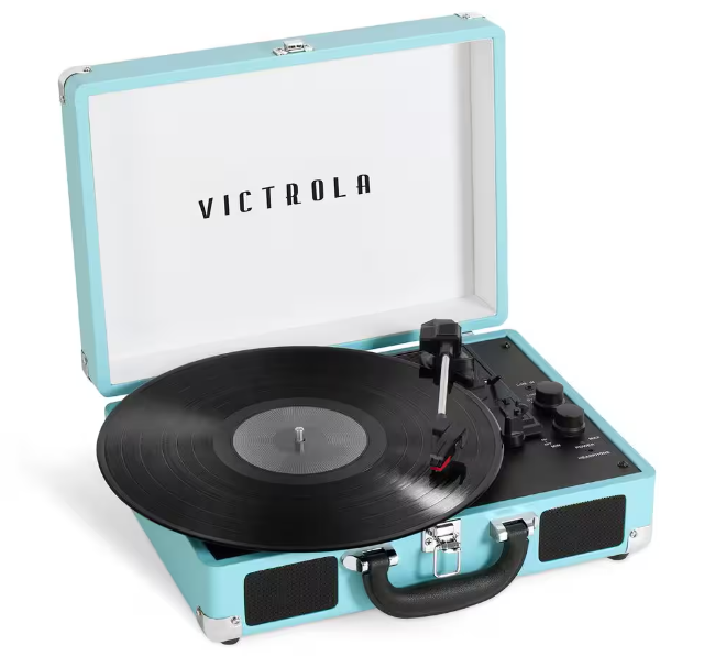 Victrola VSC-400SB-TRQ Journey Bluetooth Suitcase Turntable (Turquoise)