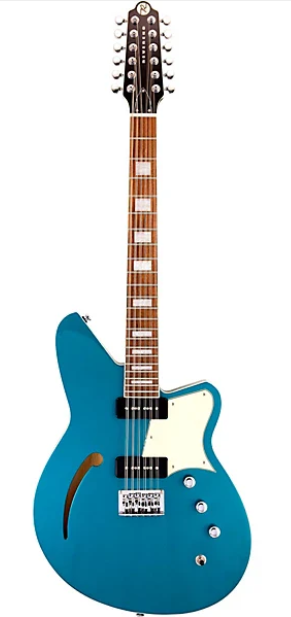 Reverend AIRWAVE 12 Semi Hollow-Body Electric Guitar (Deep Sea Blue) - 12 Strings