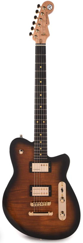 Reverend CHARGER RA Electric Guitar (Tobacco Burst Flame Maple)