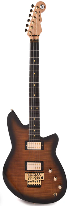 Reverend KINGBOLT RA FLOYD Electric Guitar (Tobacco Burst Flame Maple)