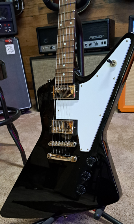 Epiphone EXPLORER Series Electric Guitar (Black) (DEMO)