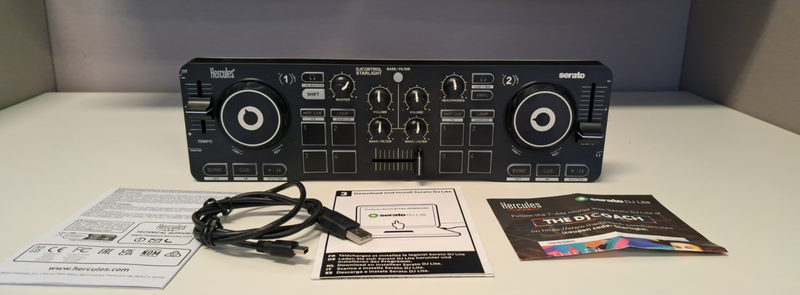 Hercules DJ CONTROL STARLIGHT Compact DJ Controller With LED (DEMO)