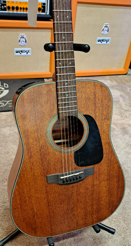 Takamine GLD11E-NS Dreadnought Acoustic Guitar (Natural Satin) (DEMO)