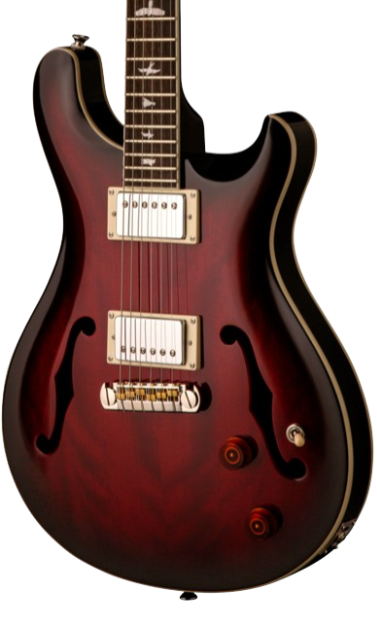 PRS SE STANDARD Hollow Body Electric Guitar (Fire Red Burst)