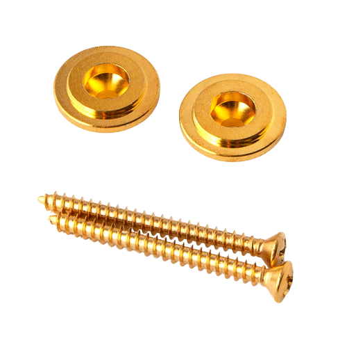 PRS Strap Button and Screw Set Of 2 (Gold)