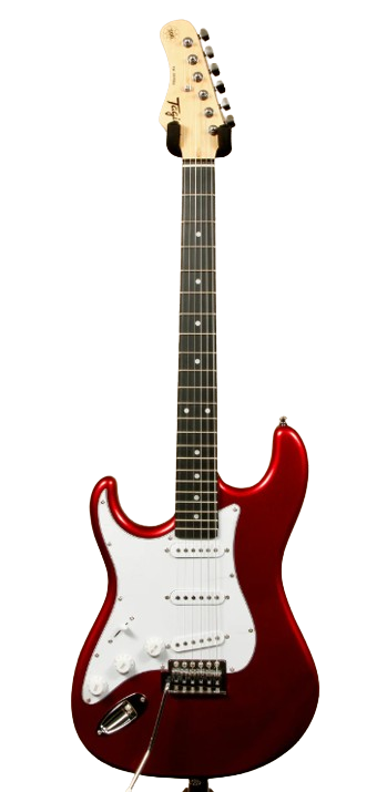 Tagima TG 500-LH-CA DF/WH Left-Handed Electric Guitar (Candy Red)
