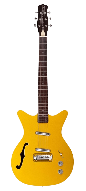 Danelectro FIFTY NINER Semi Hollow-Body Electric Guitar (Gold Top)