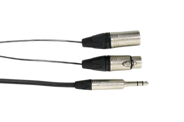 Digiflex CINS 4S-FXMX Multichannel Insert Cable TRS to XLR F and XLR M - 10'