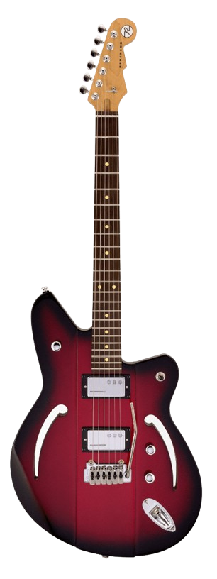 Reverend ASW-G-mrbu-RW-HCHC-X-W Airsonic Electric Guitar (Metallic Red Burst)