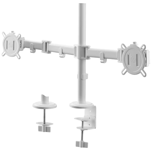 One For All DM2220 Smart Dual Monitor Mount (White)