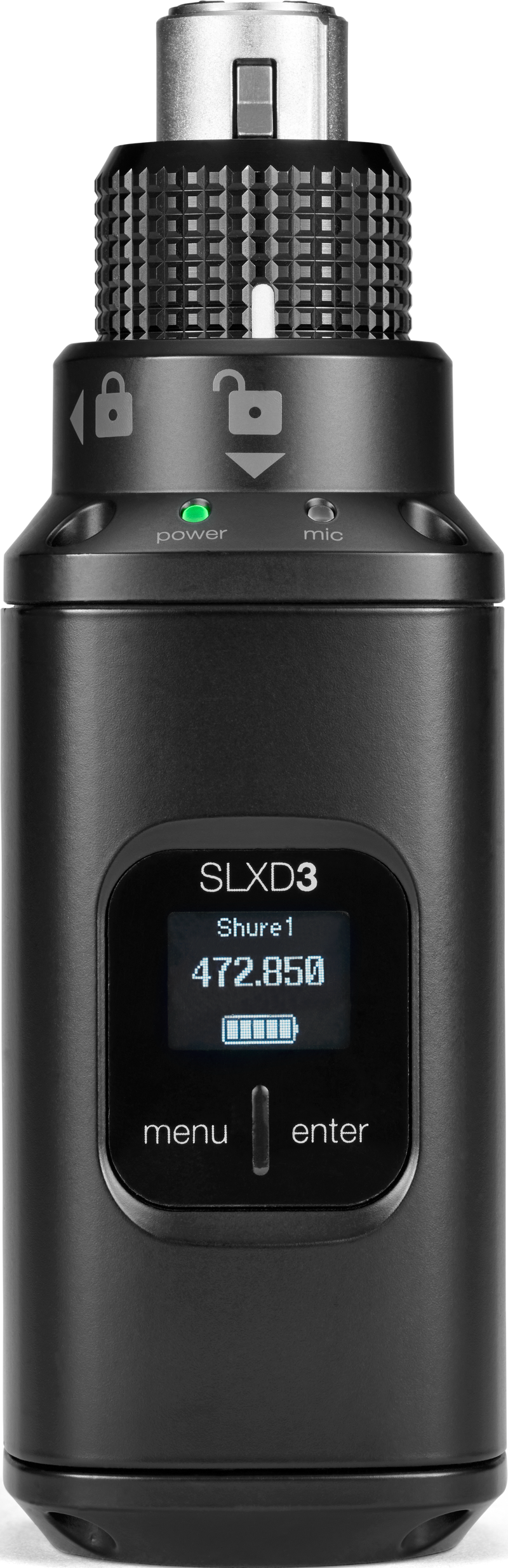 Shure SLXD3-G58 Digital Plug-On XLR Transmitter (G58: 470 to 514 MHz)