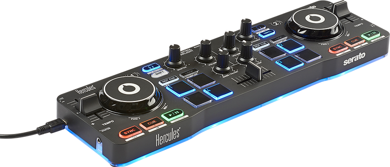 Hercules DJ CONTROL STARLIGHT Compact DJ Controller With LED (DEMO)