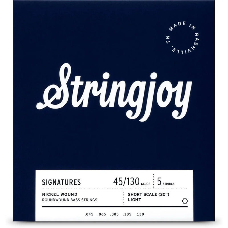 Stringjoy SJ-BA45130SS 5 Electric Bass Strings Light - 45-130