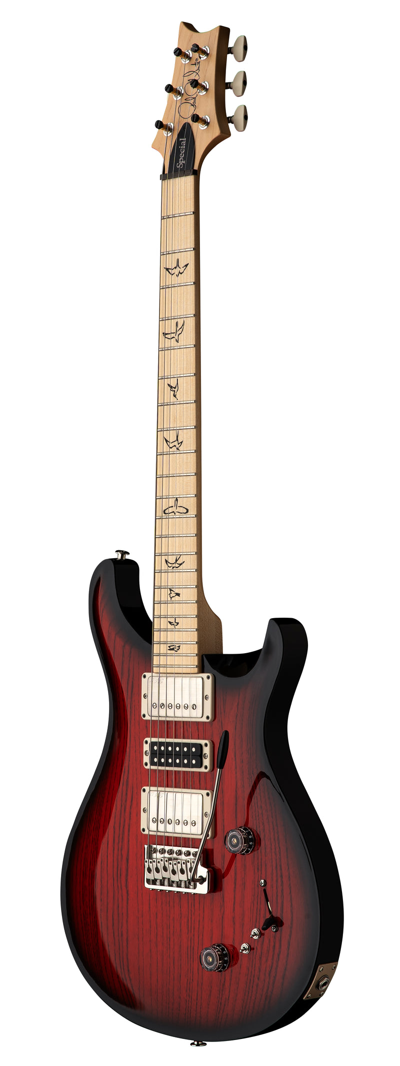 PRS SWAMP ASH SPECIAL MAPLE Electric Guitar (Scarlet Smokeburst)