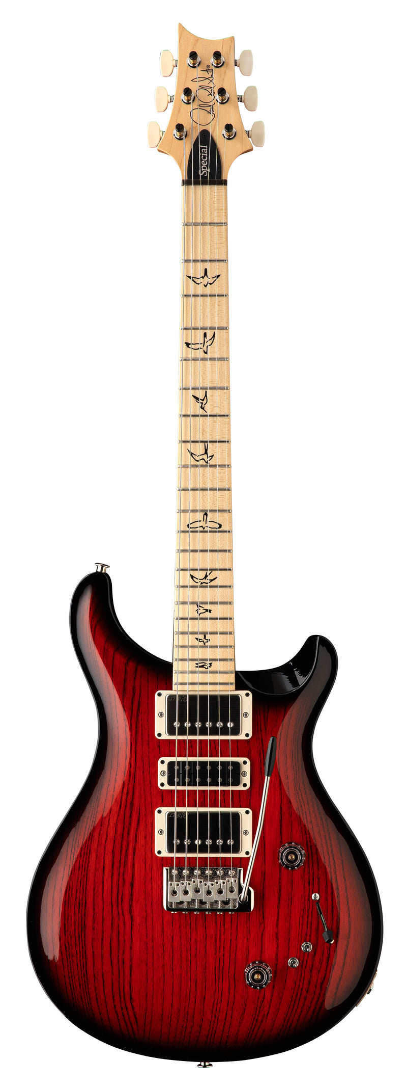 PRS SWAMP ASH SPECIAL MAPLE Electric Guitar (Scarlet Smokeburst)