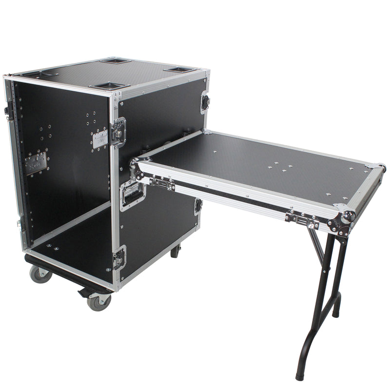 Prox T-16RSS24WDST 16U SPACE AMP Rack Mount ATA Case de vol 2x Tables et roulettes latérales