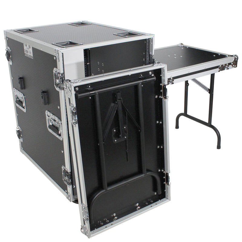 Prox T-16RSS24WDST 16U SPACE AMP Rack Mount ATA Case de vol 2x Tables et roulettes latérales