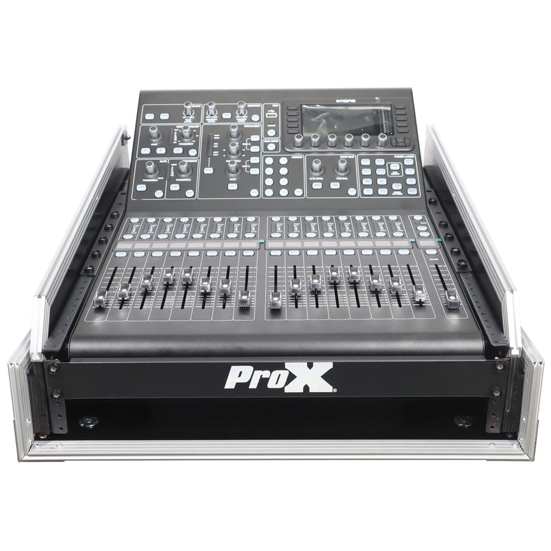 ProX T-2MRSS13ULT MK2 Mixer-DJ 2U Rack Combo Flight Case avec étagère pour ordinateur portable