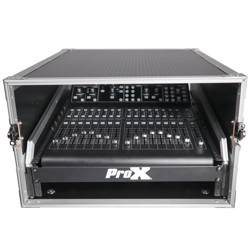 ProX T-2MRSS13ULT MK2 Mixer-DJ 2U Rack Combo Flight Case avec étagère pour ordinateur portable