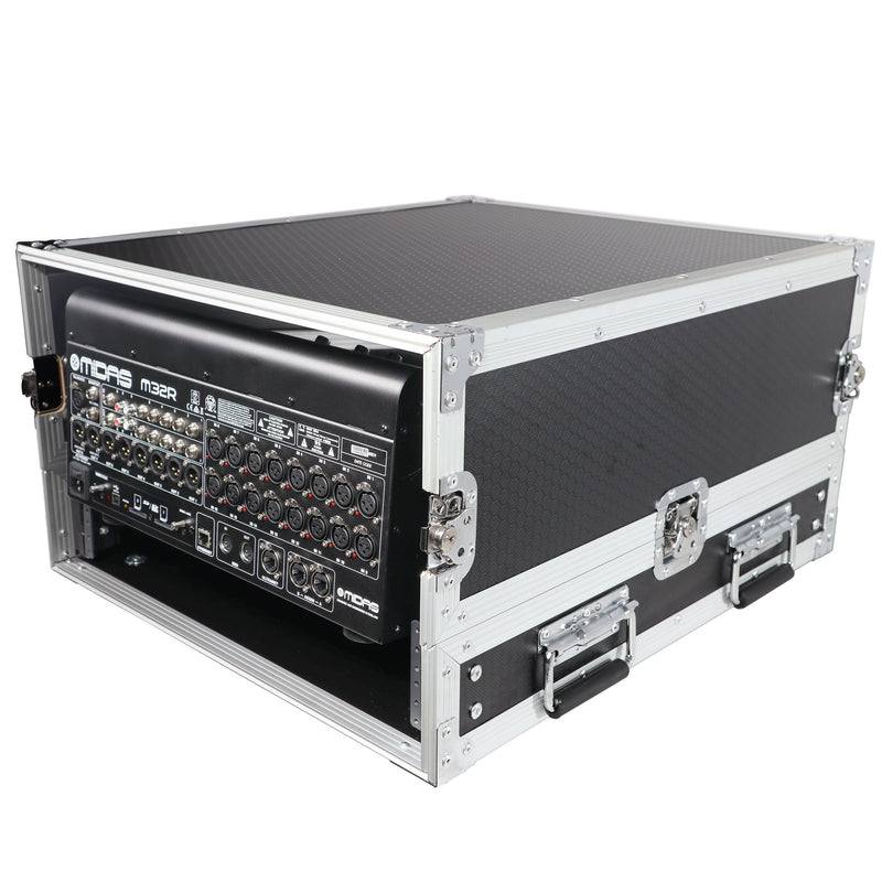 ProX T-2MRSS13ULT MK2 Mixer-DJ 2U Rack Combo Flight Case avec étagère pour ordinateur portable