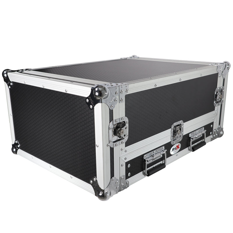 ProX T-2MRSS13ULT MK2 Mixer-DJ 2U Rack Combo Flight Case W-Laptop Shelf