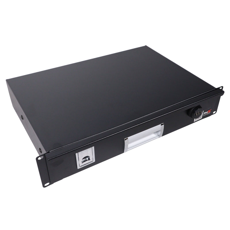 ProX T-2RD12MK3 2U Rack Space Rack Mount Drawer for Audio, DJ, and IT Server Rack Cases - 12" Depth