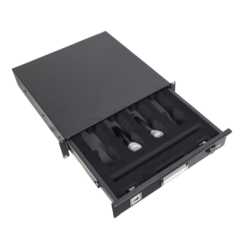 ProX T-2RD-18-WMF 2U Rack Space Fits (4) MICs and Rack Mount Drawer with Foam