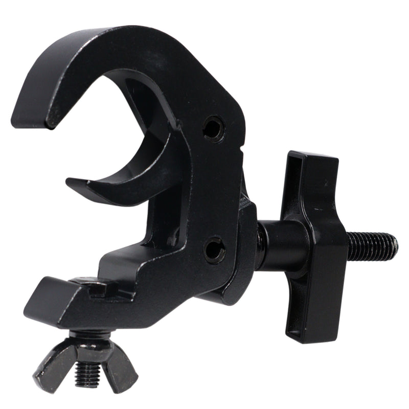 ProX T-C12H-BLK X4 Set of 4 Aluminum Self-Locking M10 Clamp with Big Wing Knob for 2" Truss Tube Capacity 330 lbs. (Black)