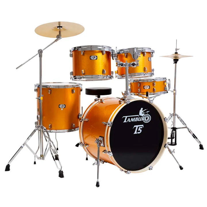 Tamburo TB T5M22YWSK T5 Series Acoustic Drum (Yellow Rust Sparkle)