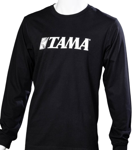 Tama TAMT04L Tama Logo Long-Sleeve Shirt - Large (Black)