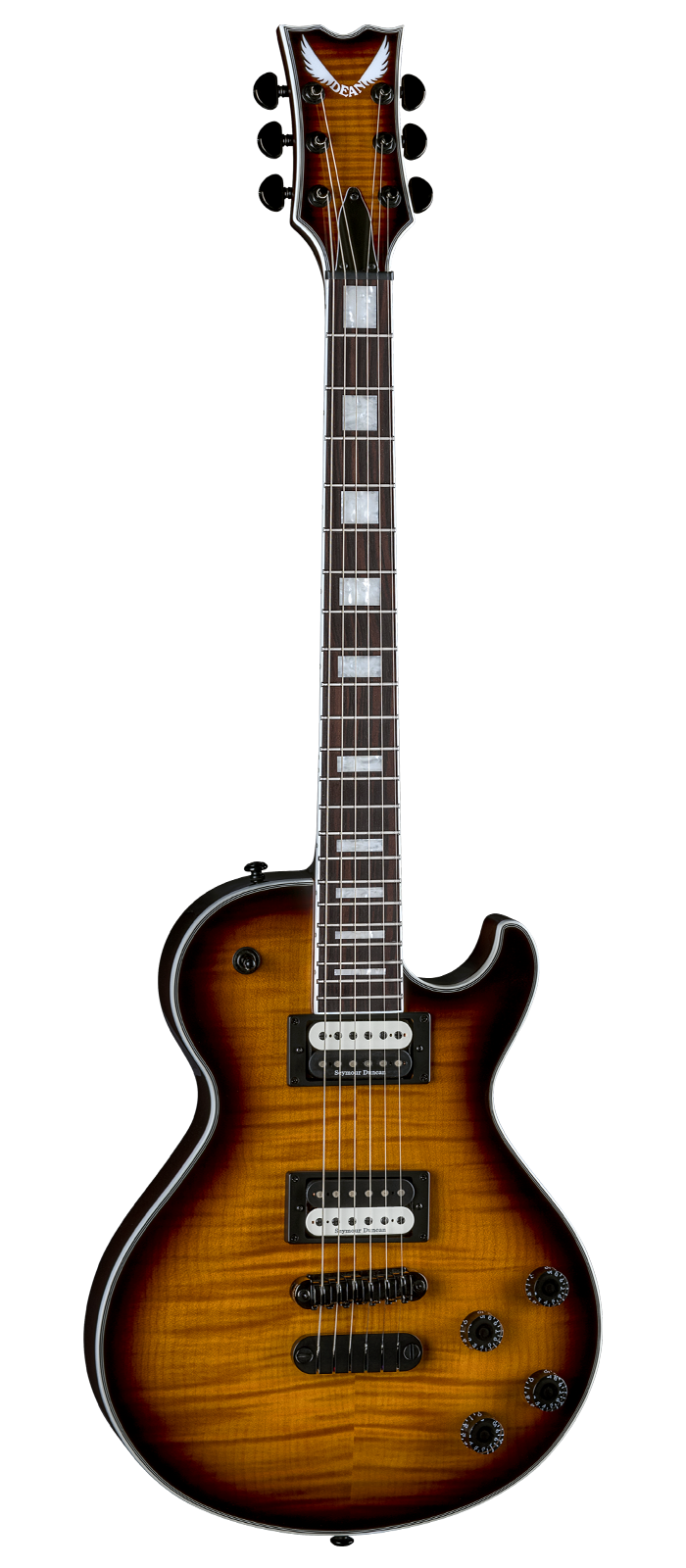 Dean Guitars TB SEL FM TBZ Thoroughbred Select Flame Top Electric Guitar (Trans Brazilia)