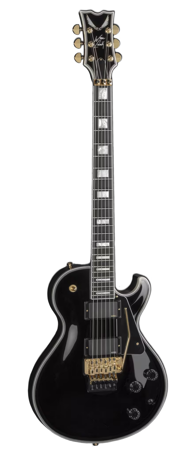 Dean Guitars TB WL SEL F CBK Thoroughbred Wayne Lozinak Floyd Electric Guitar (Classic Black)