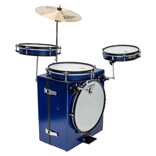 Toca TKSDS-PRO-BL Kickboxx Pro Suitcase Drum Set (Cobalt Blue)