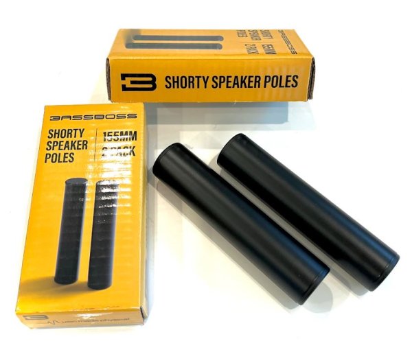 BASSBOSS POLE-155MM-2PK Shorty Speaker Pole (Pair)