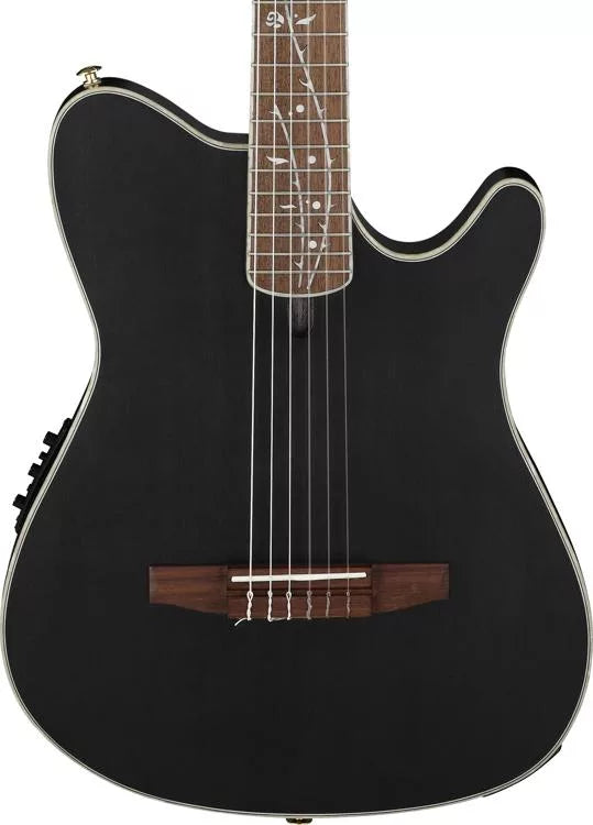 Ibanez TOD10NTKF Tim Henson Signature Nylon Acoustic-Electric Guitar (Black) (DEMO)