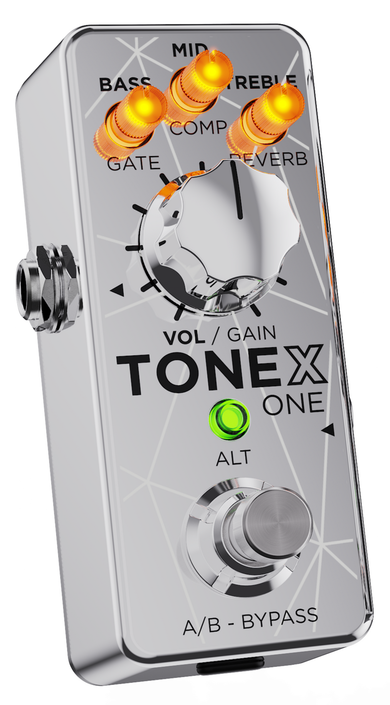 IK Multimedia TONEX ONE Joe Satriani Limited Edition Micro Pedal for AI Machine Modeled Amps, Cabs & Stomps