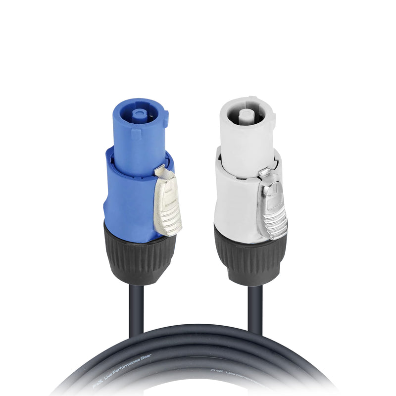 ProX XC-PWC12-10 10 Ft. High Performance 12AWG Blue to Gray Link Cable for Power Connection