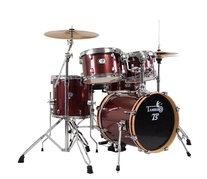 Tamburo TB T5M22RDSK T5 Series Acoustic Drum (Red Sparkle)