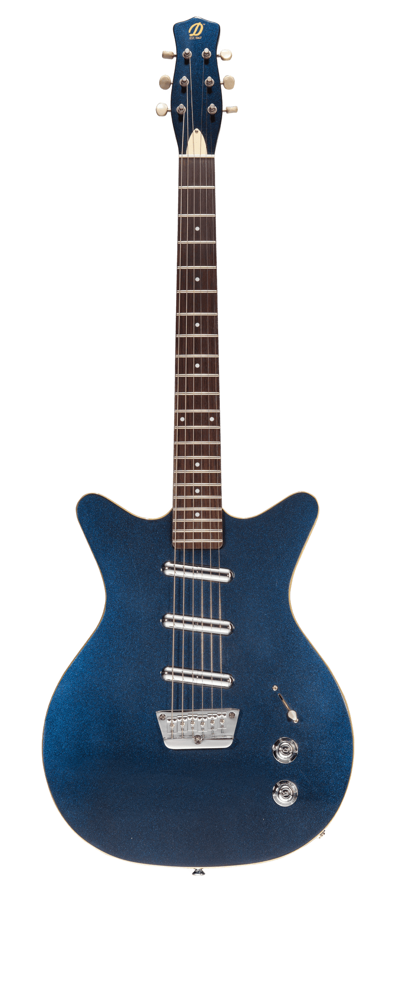 Danelectro TRIPLE DIVINE 59 Electric Guitar (Blue Metallic)