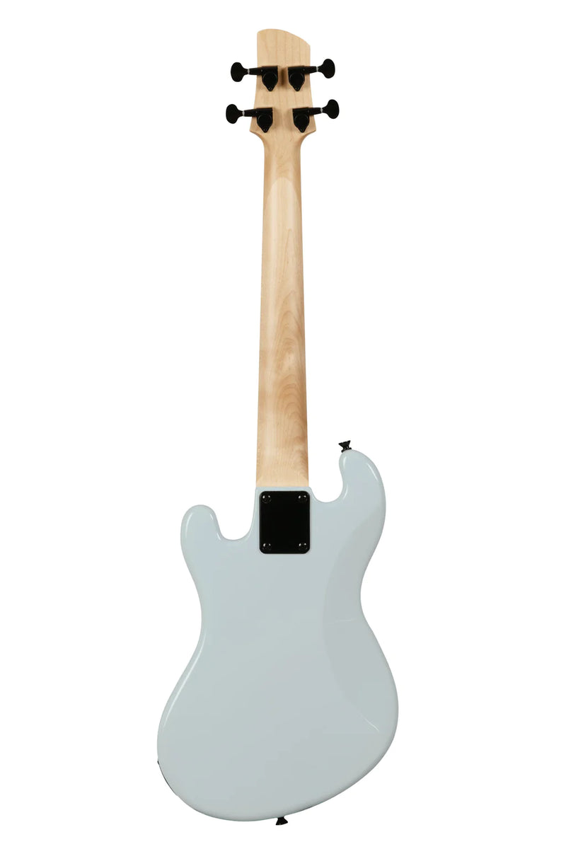 Kala UBASS-SB-LB-FS Solid Body 4-String Fretted Ukulele Bass (Powder Blue)