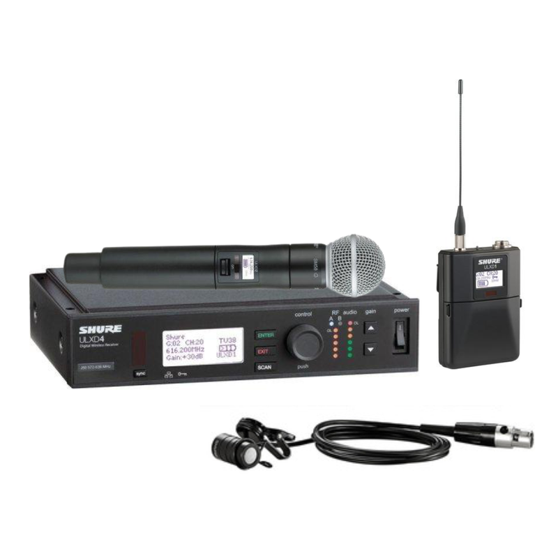 Shure ULXD124/85 Digital Wireless Combo Microphone System (H50: 534 to 598 MHz)